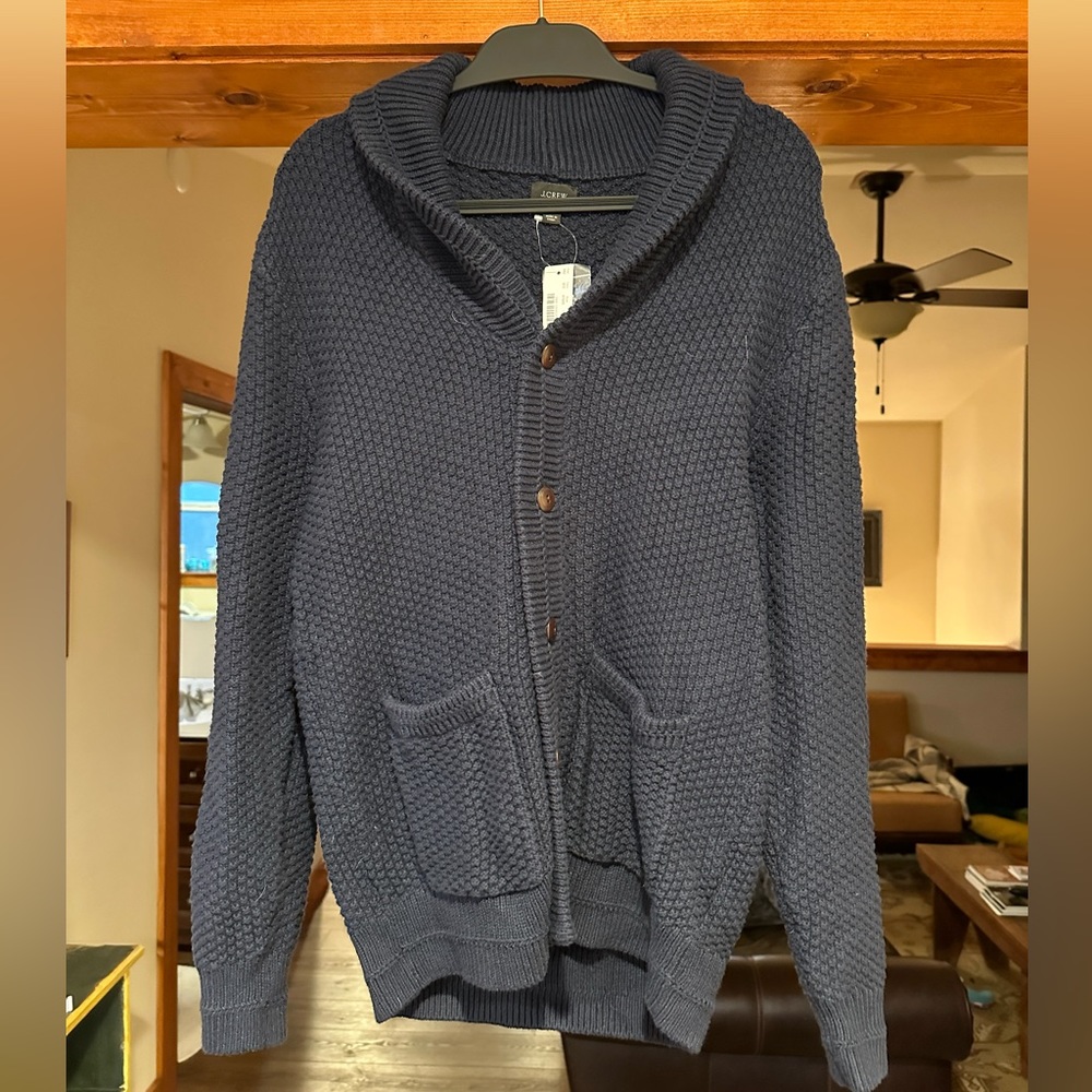Men’s J Crew Cardigan sweater.